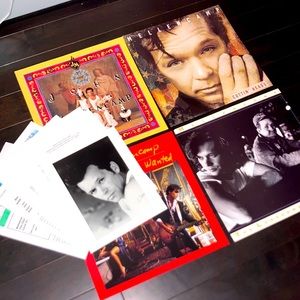 Vintage 90s 2000’s album covers poster wall hangings w/ fan club newsletters ❤️